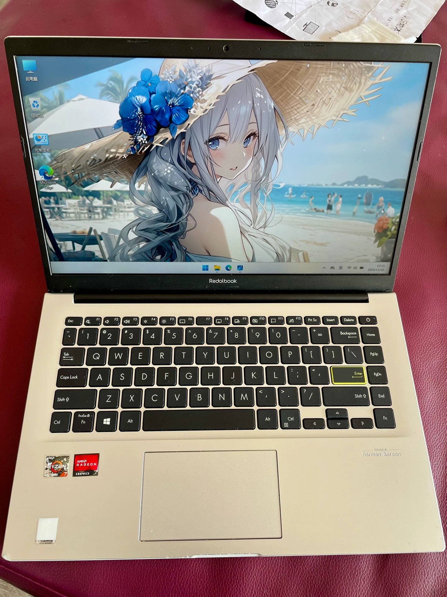 华硕A豆14 华硕笔记本 CPU：R7-4700U相当于i7-10代 内存